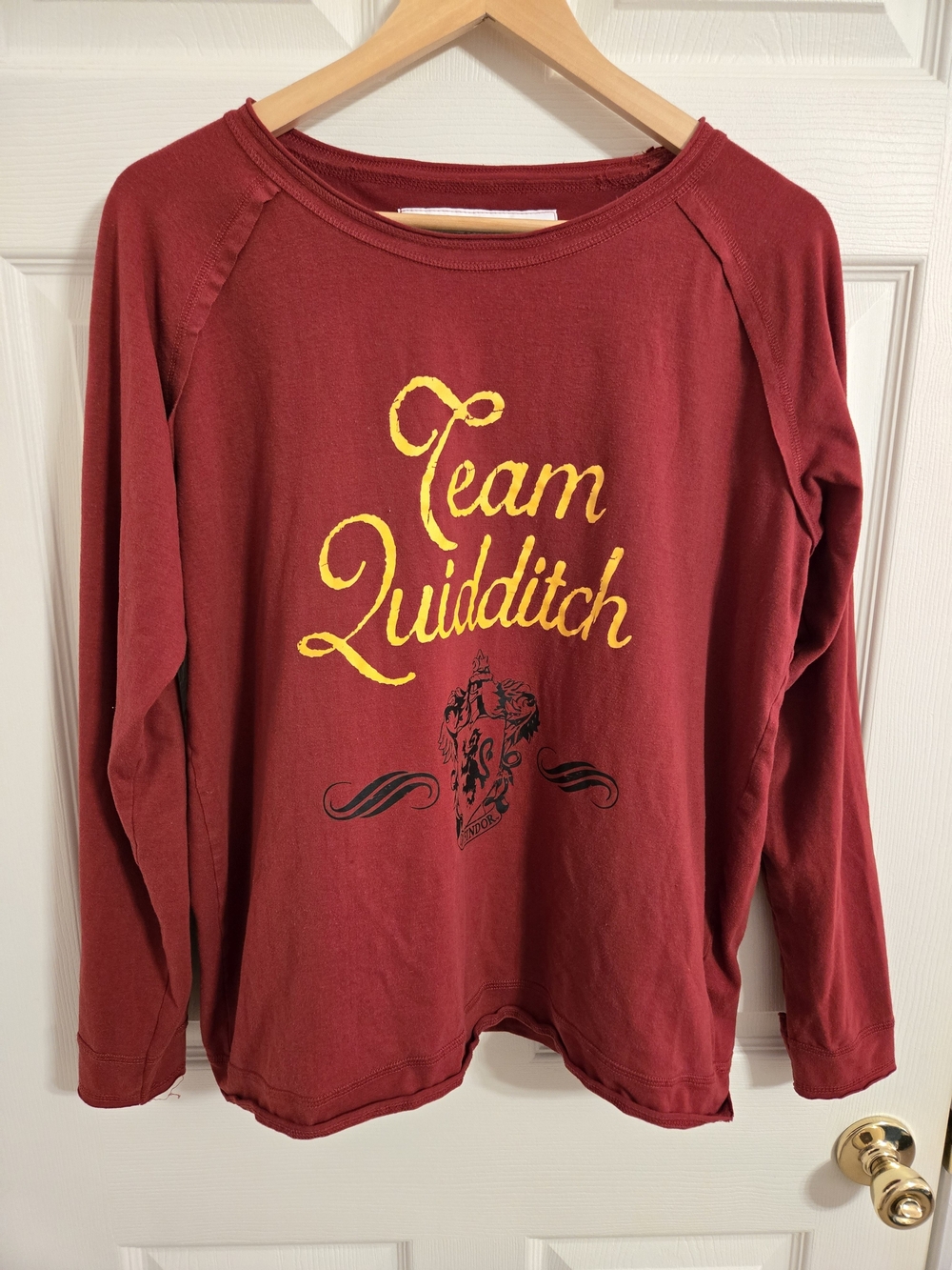 Wizarding World Harry Potter Team Quidditch Long-Sleeve Tshirt Size Large